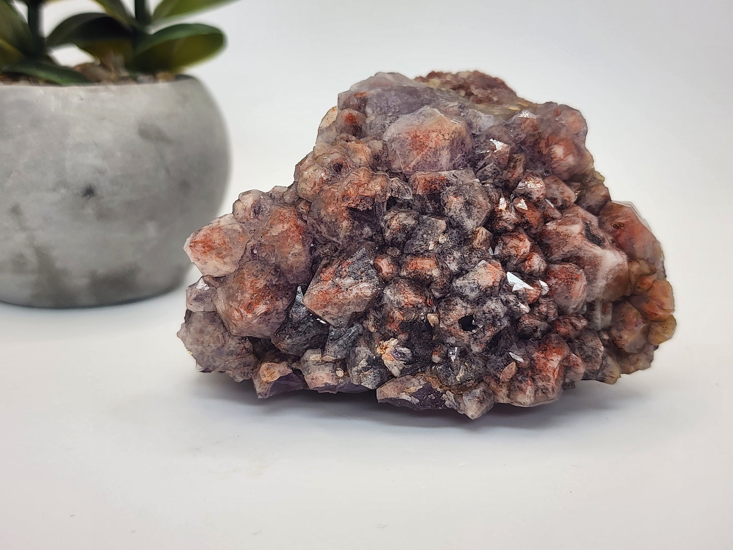 Pink Flame Amethyst with Rainbow Sheen