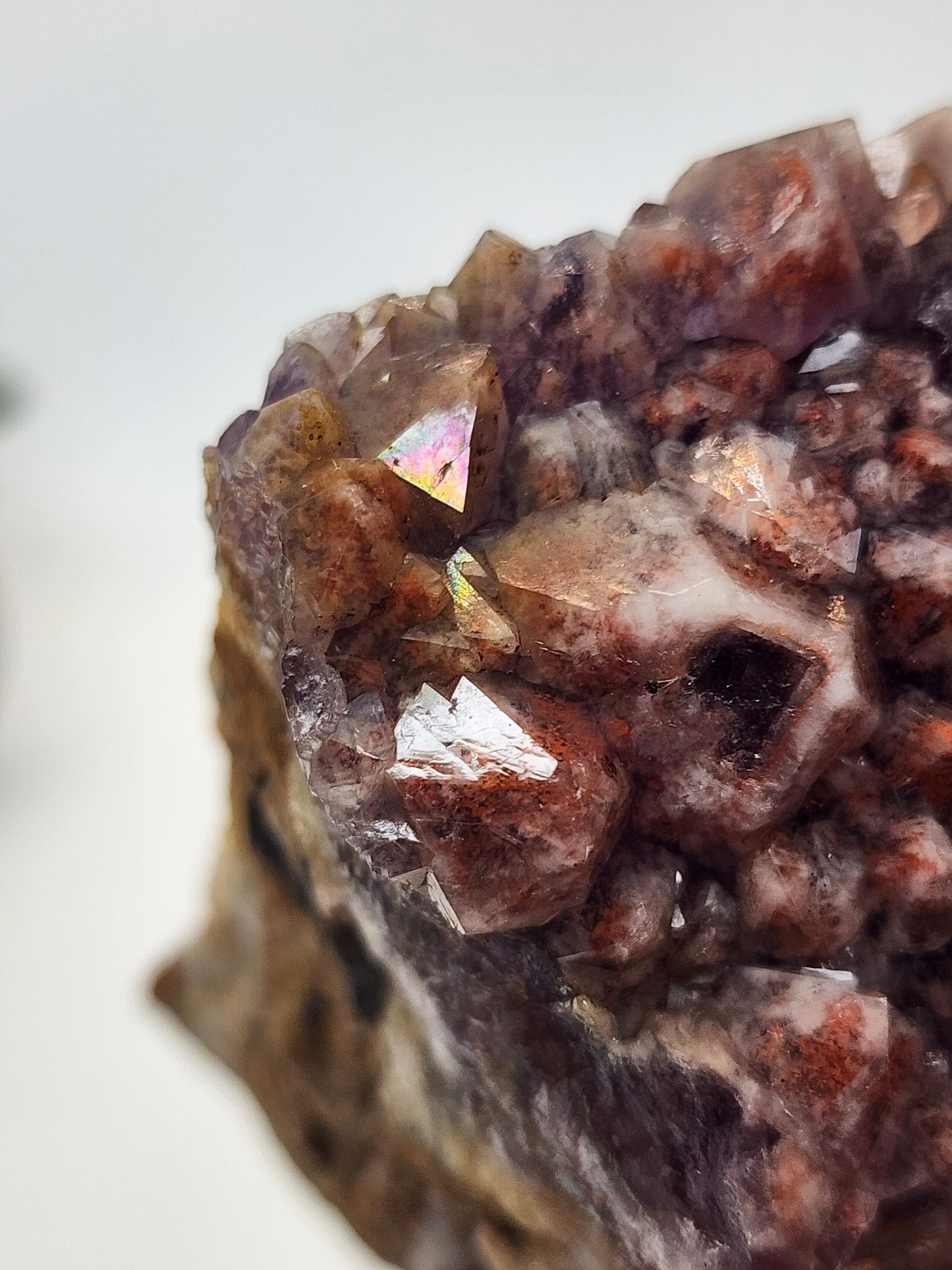 Pink Flame Amethyst with Rainbow Sheen