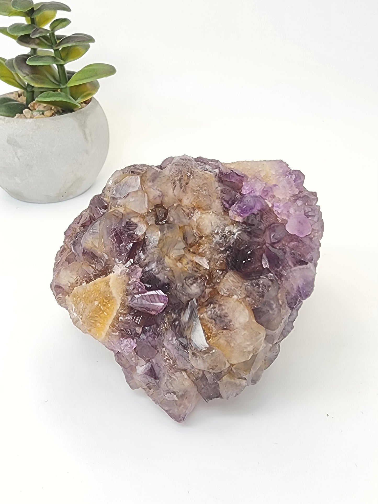 Ametrine with Citrine Phantom Point