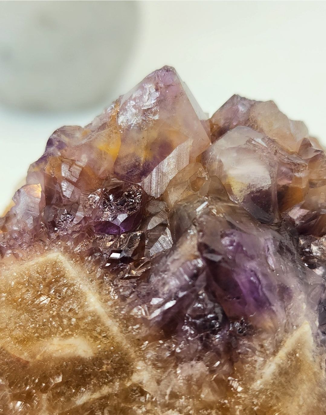 Ametrine with Citrine Phantom Point