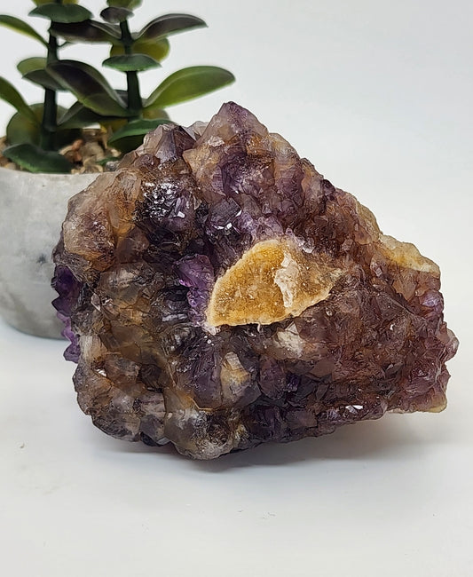 Ametrine with Citrine Phantom Point